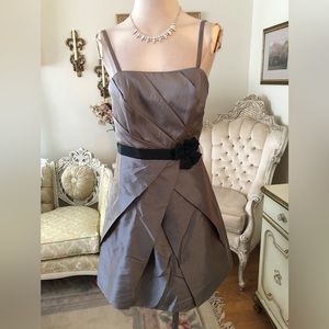 DaVinci NWT gray/black strap/strapless dress size 12